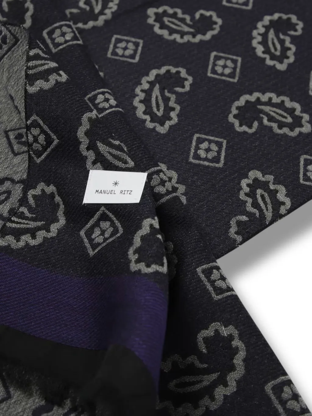 Manuel Ritz Jacquard Paisley Scarf