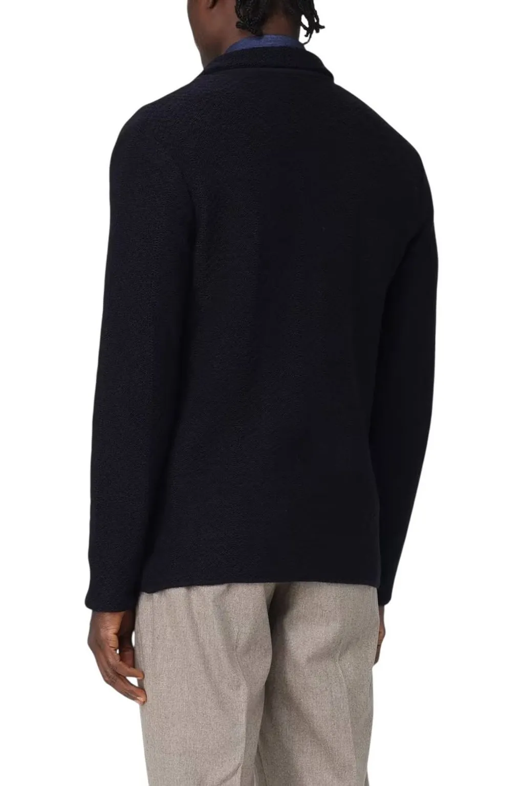 Manuel Ritz Double Breasted Knitted Blazer