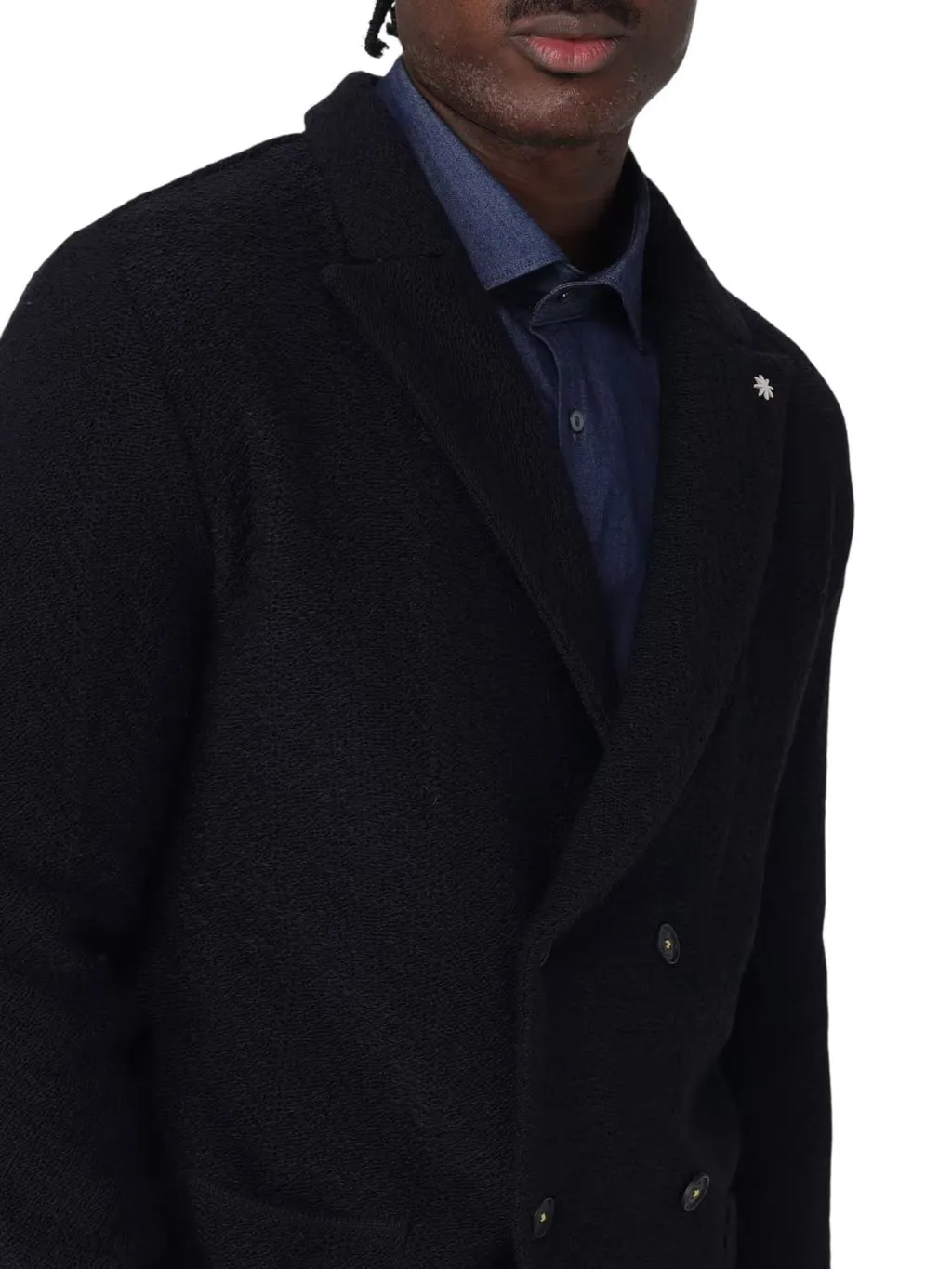 Manuel Ritz Double Breasted Knitted Blazer