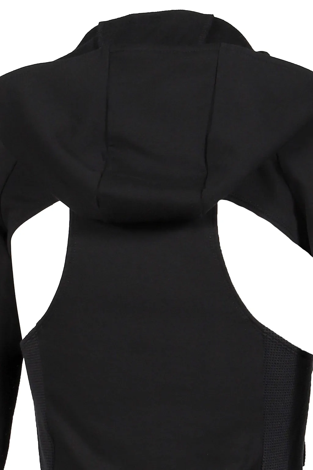 Hooded Asymmetric Zip Top / Blk