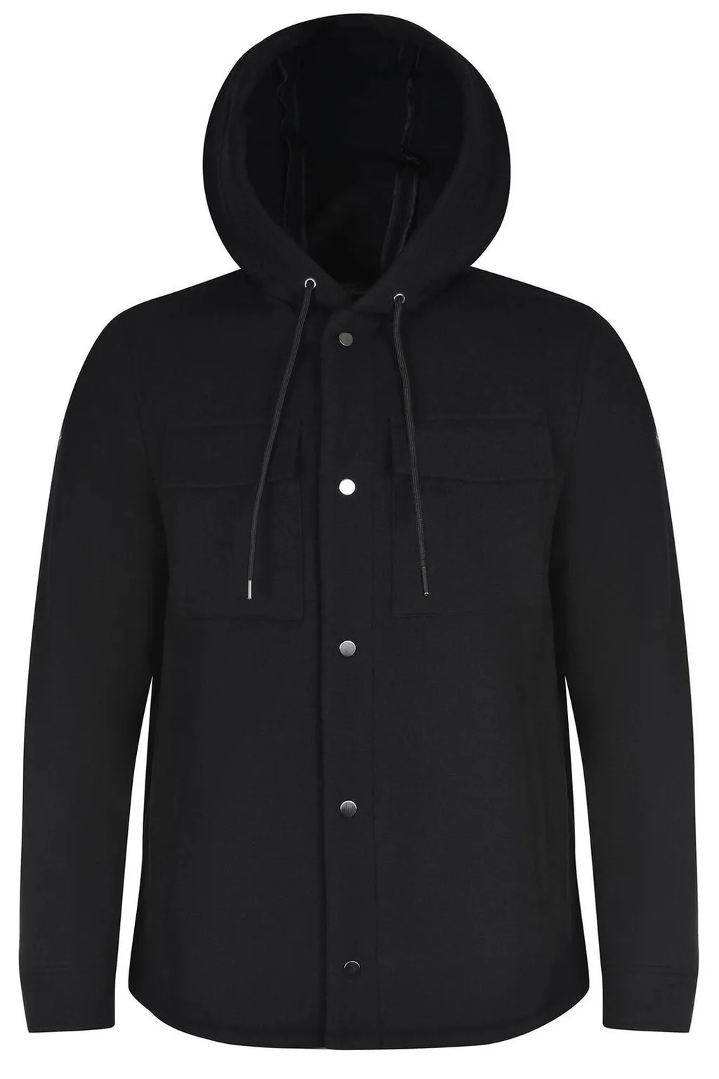 Manuel Ritz Hooded Snap-Button Jacket