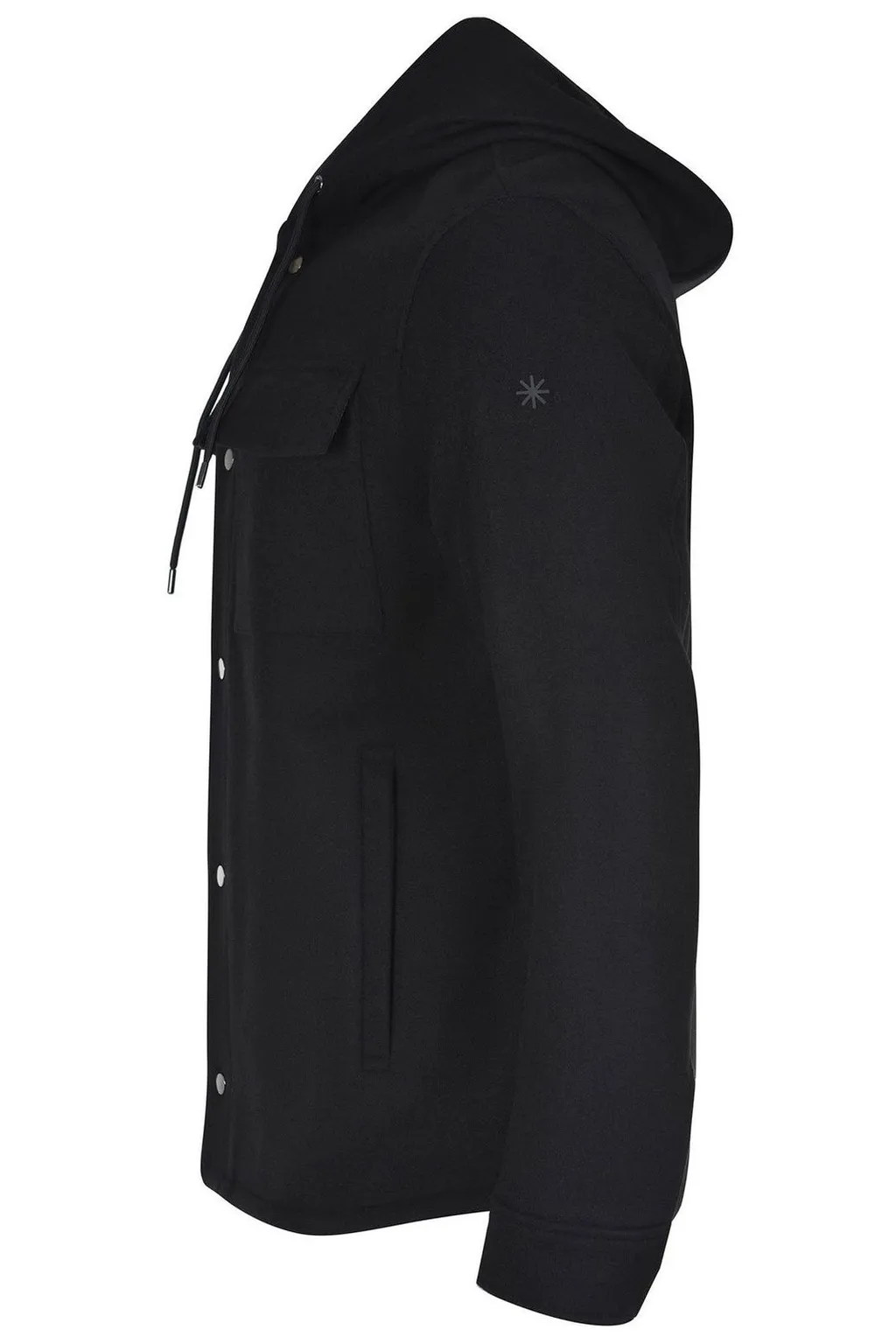 Manuel Ritz Hooded Snap-Button Jacket