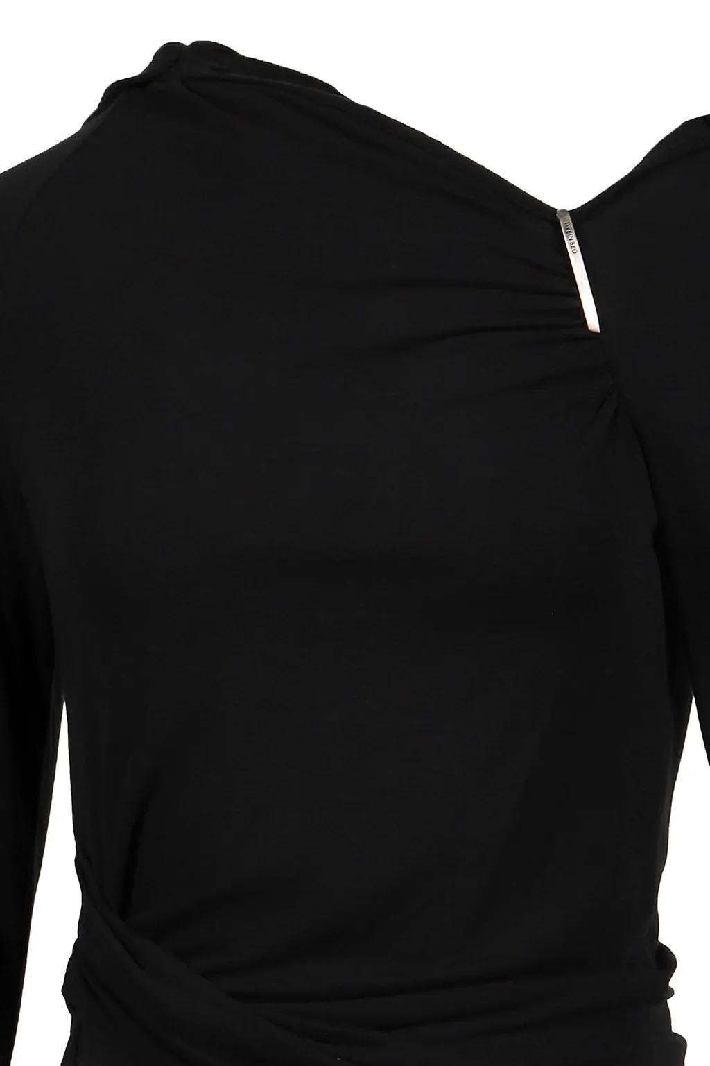 Hooded Shirring Top / Black