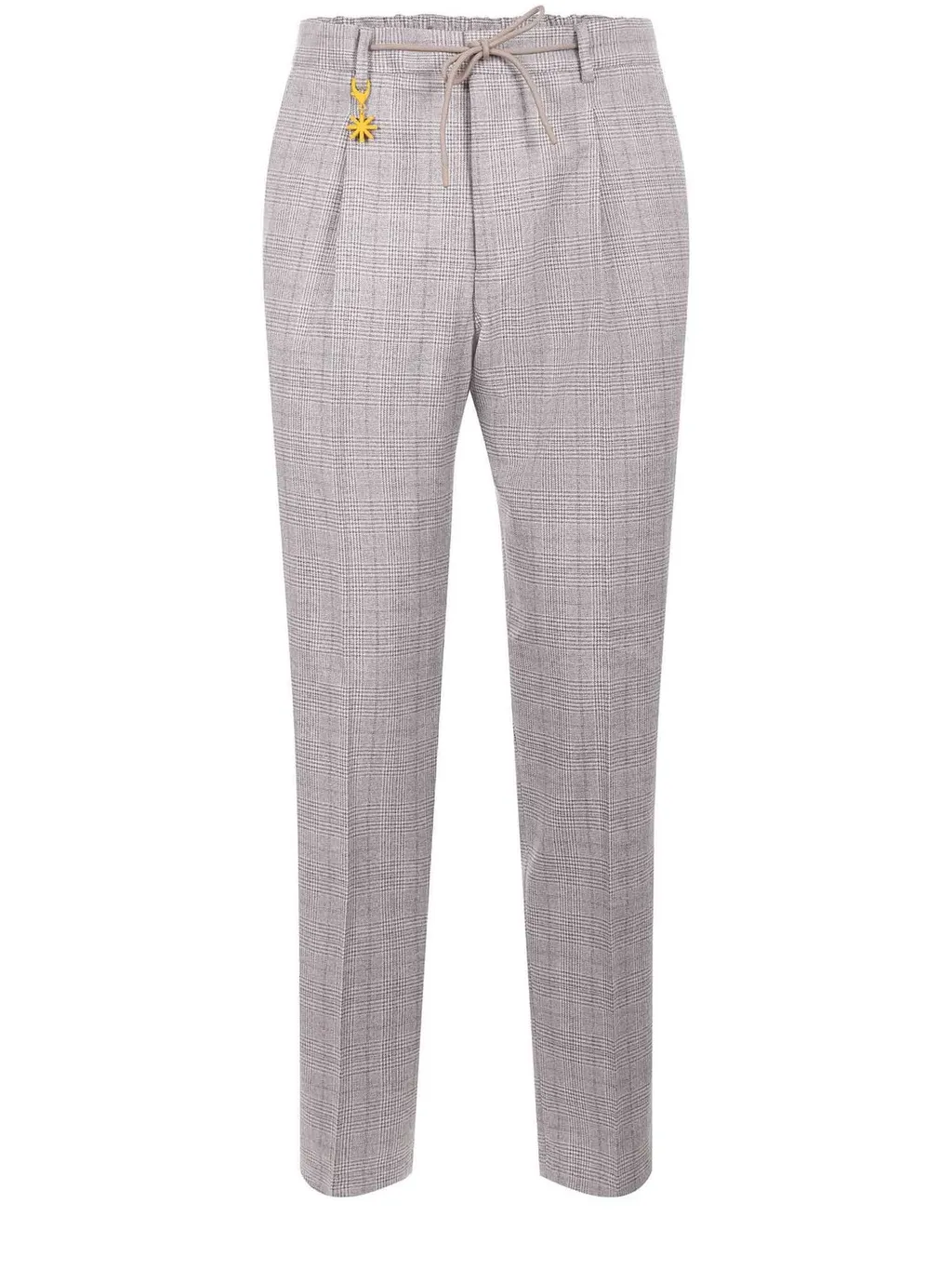 Manuel Ritz Prince Of Wales Drawstring Pants