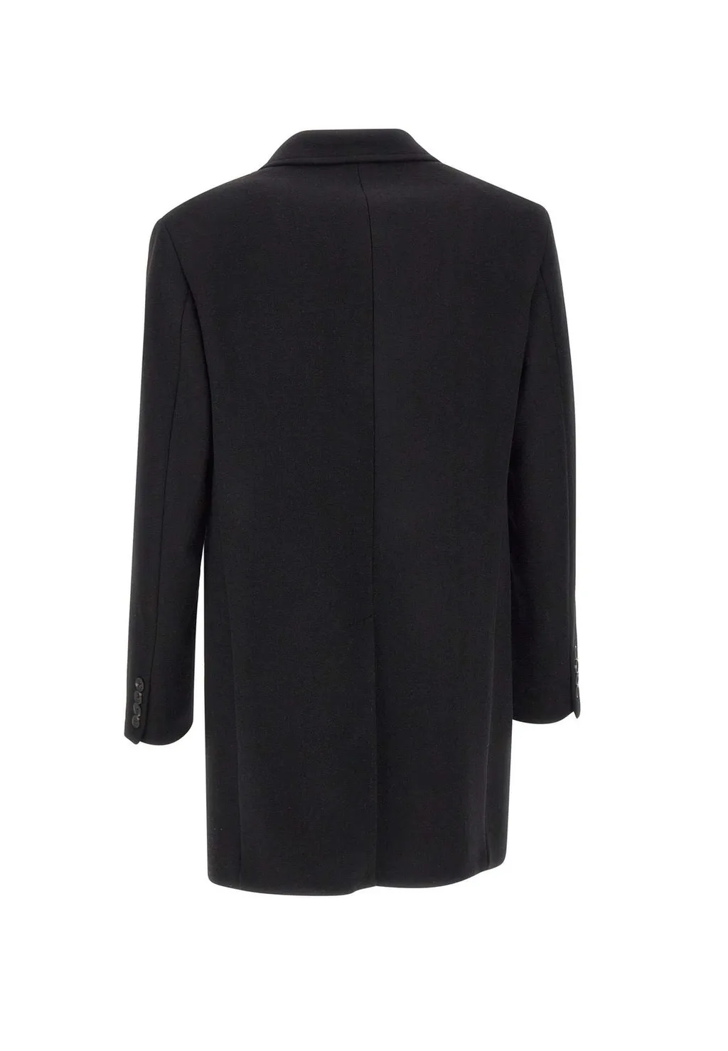 Manuel Ritz Notched Lapel Wool Coat