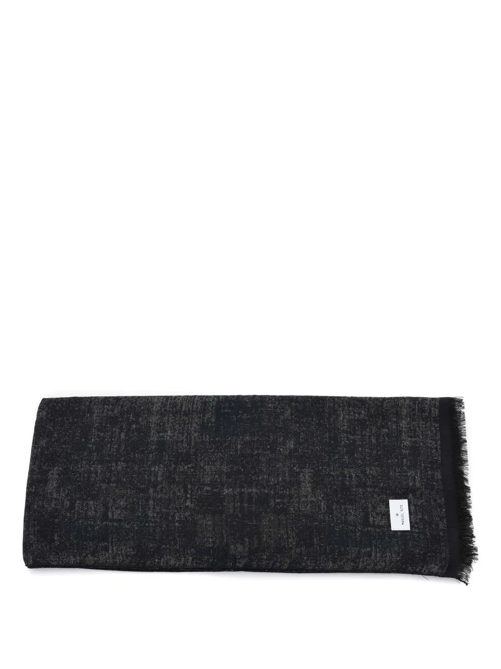 Manuel Ritz Jacquard Frayed Scarf