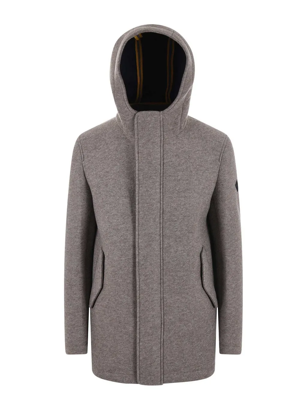 Manuel Ritz Hooded Neoprene-Effect Coat