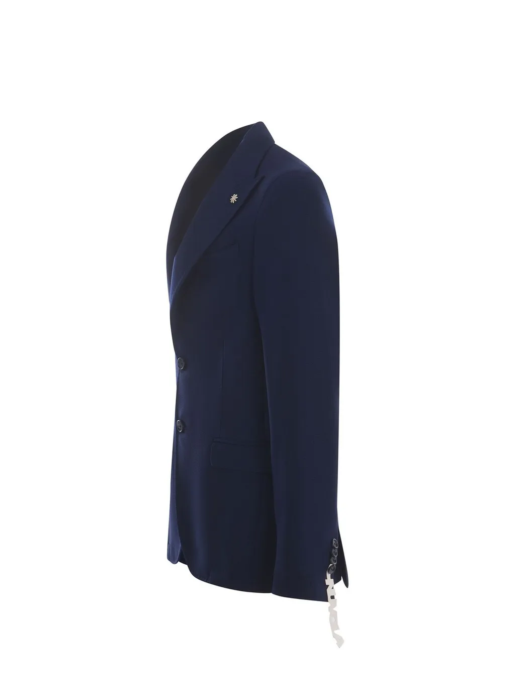Manuel Ritz Peak Lapel Single-Breasted Jacket