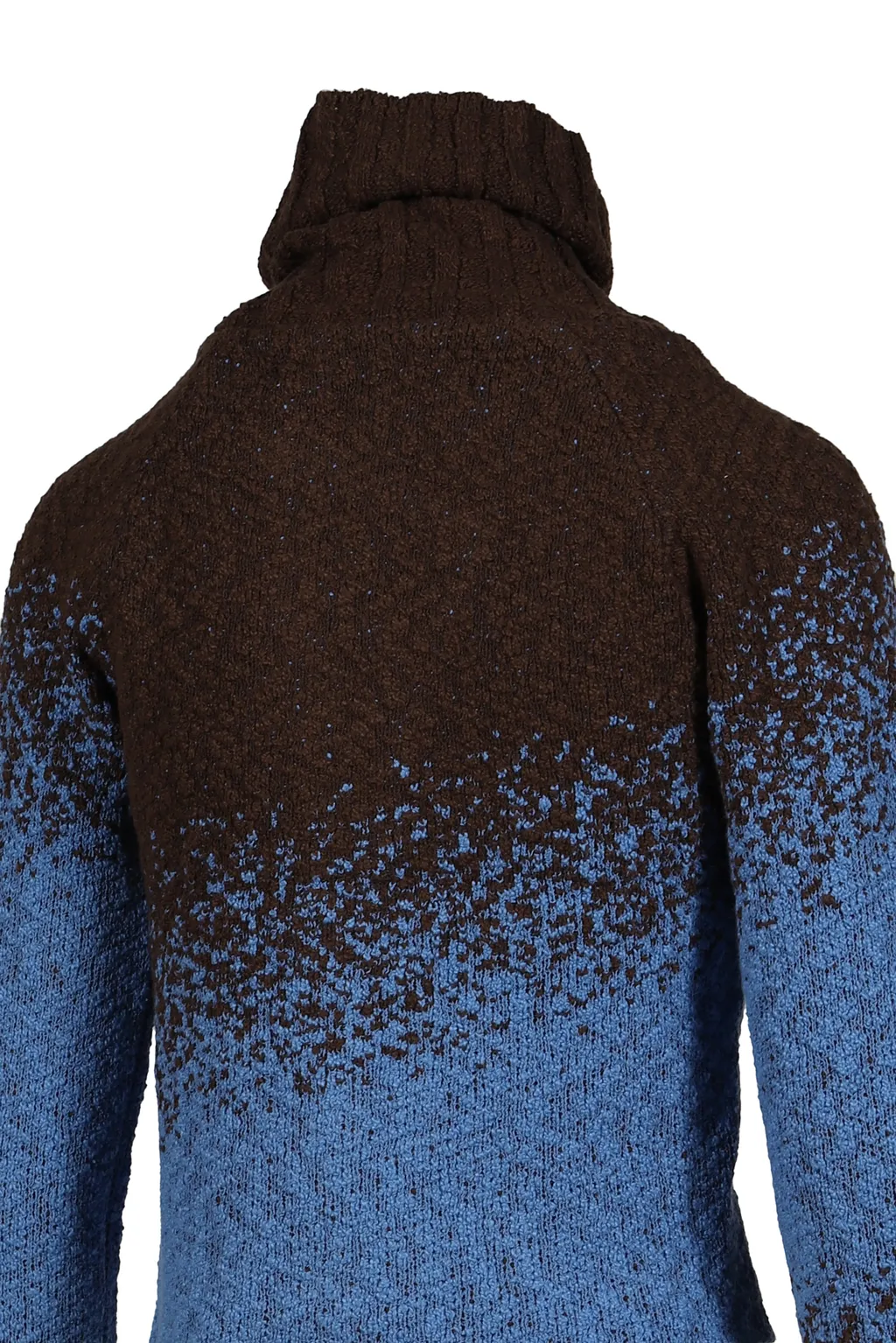 Flow Jaquard Short Cardigan / Blu
