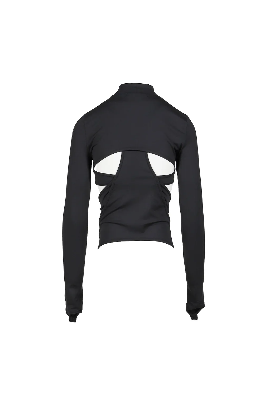 Double Layer Crop Top / Black