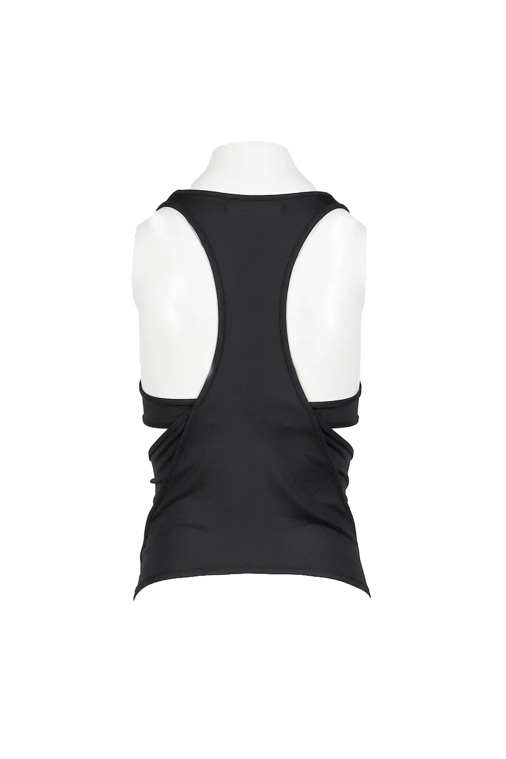 Double Layer Crop Top / Black