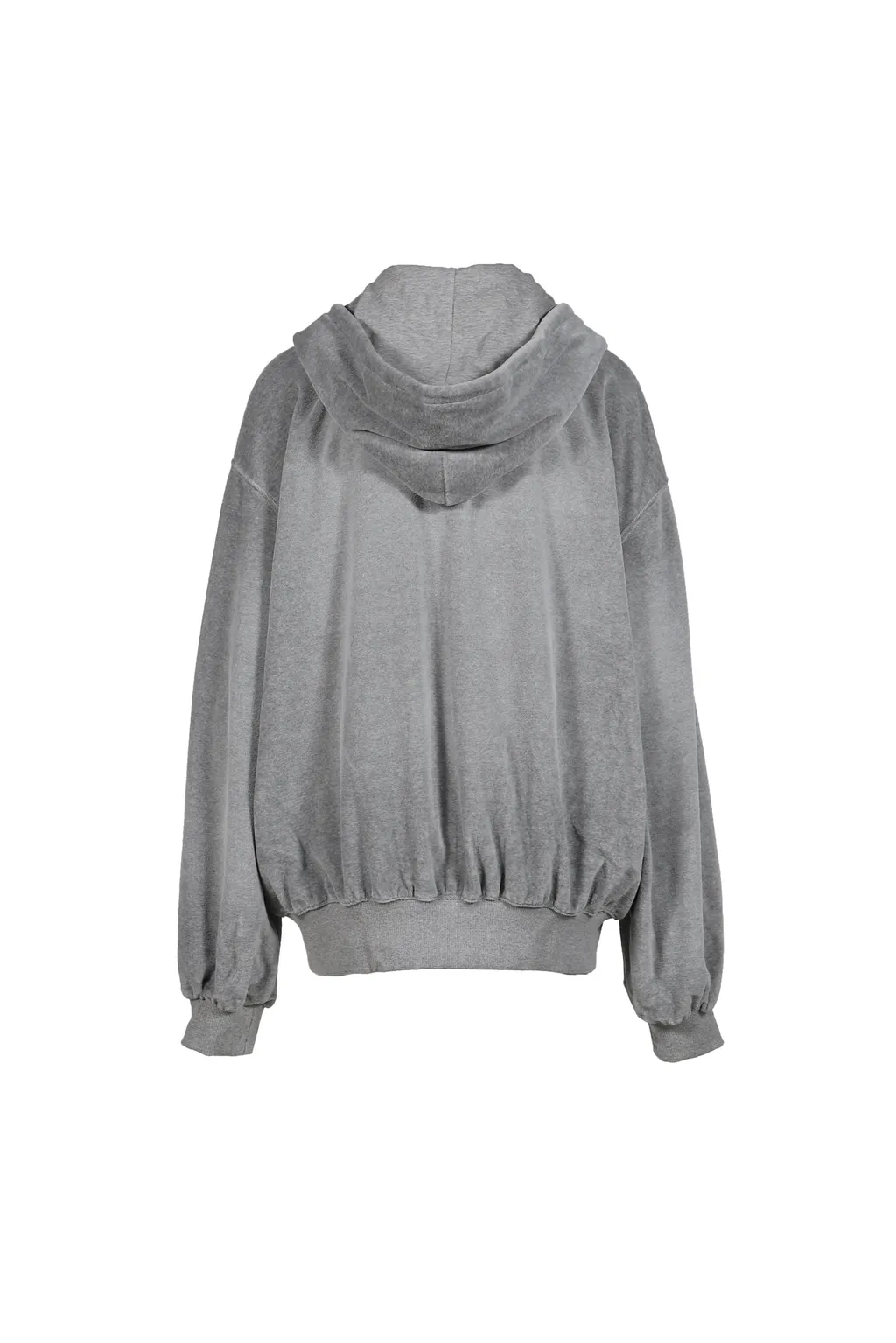 Velour Box Hoodie / Gray
