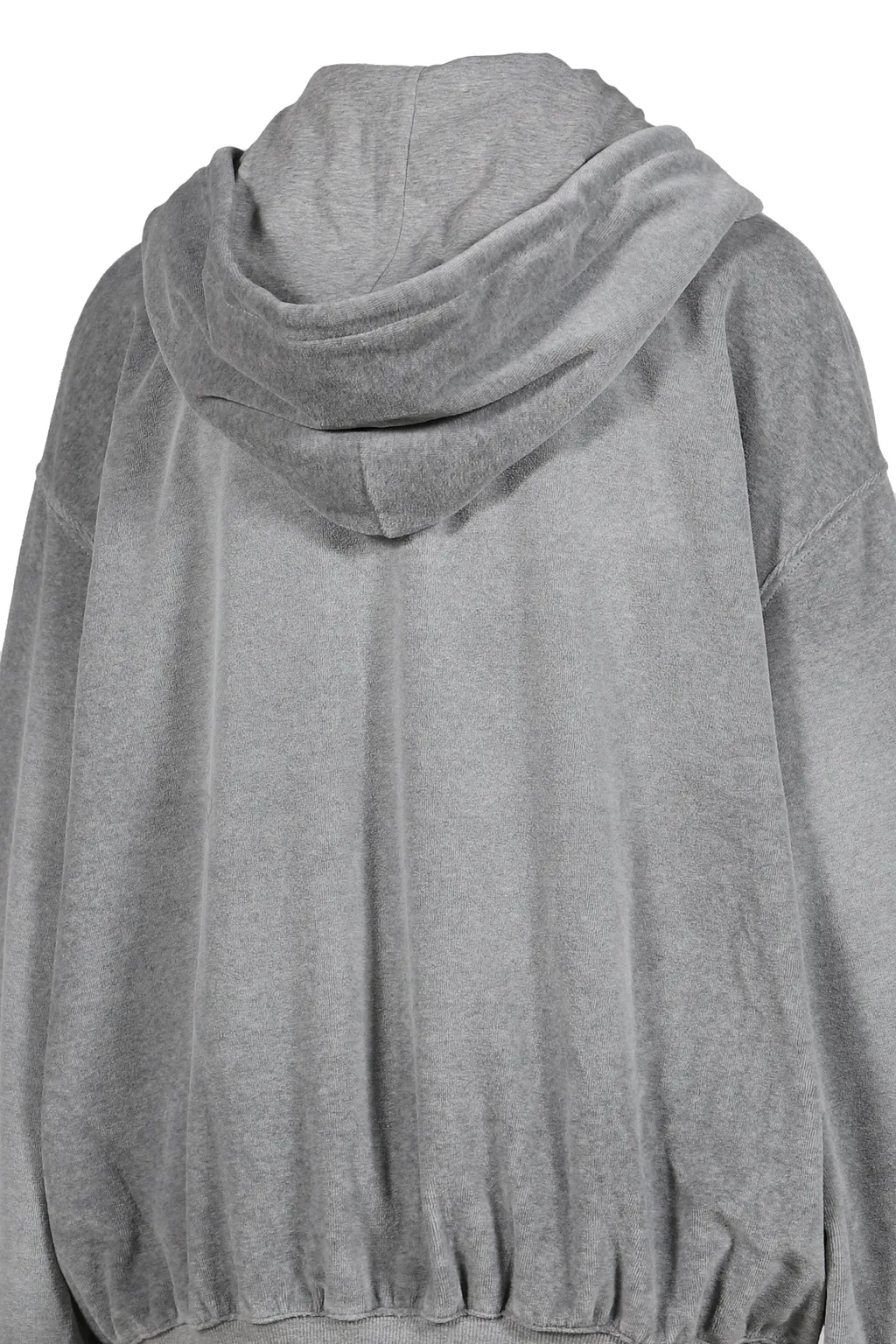 Velour Box Hoodie / Gray