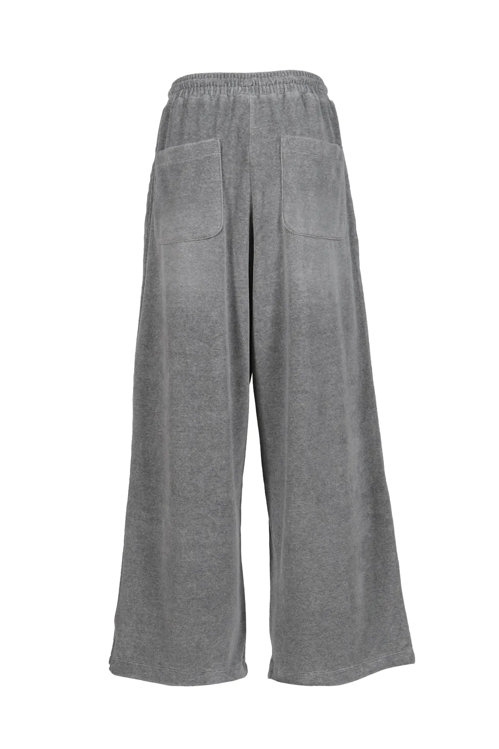 Velour Wide Sweatpants / Gray