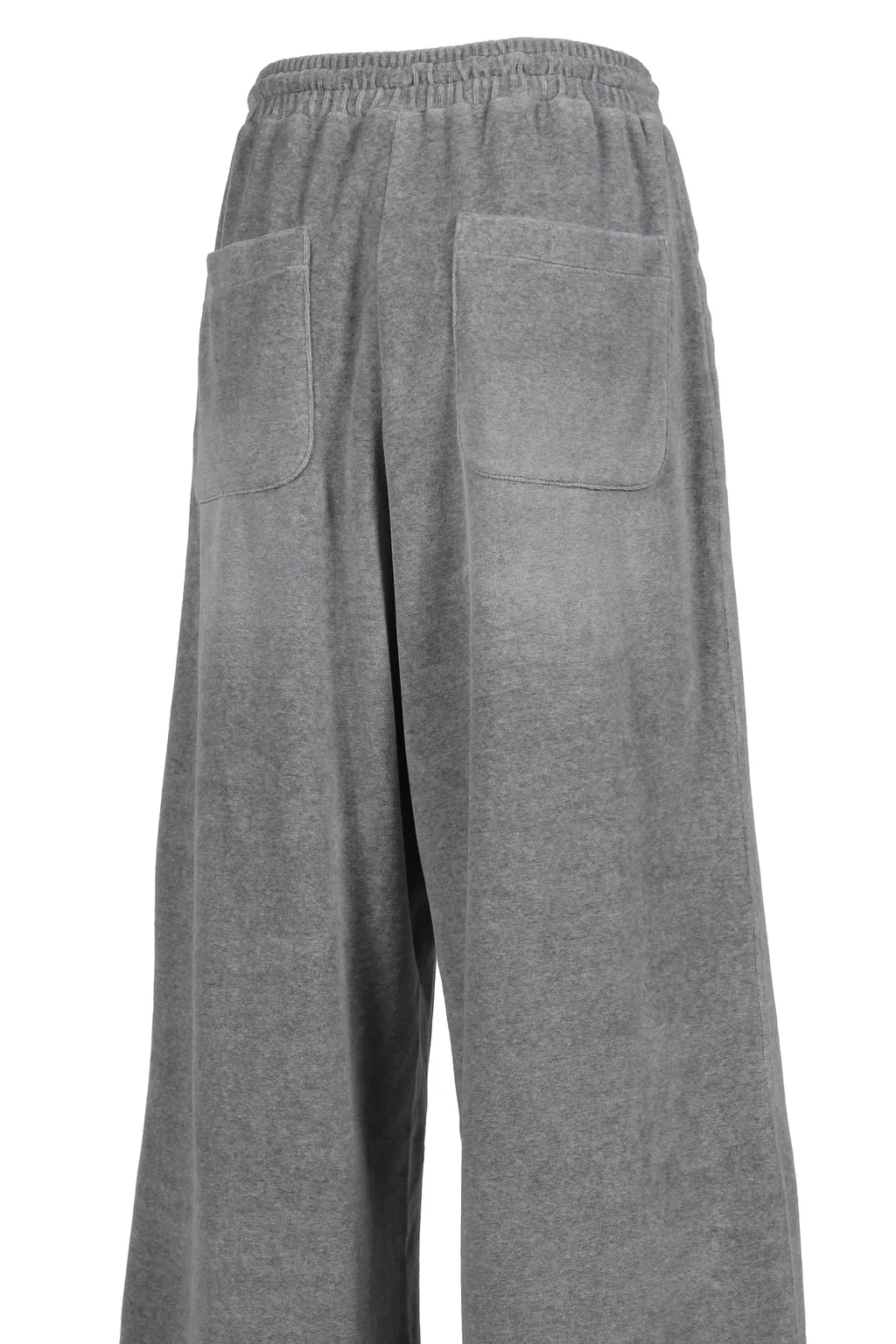 Velour Wide Sweatpants / Gray