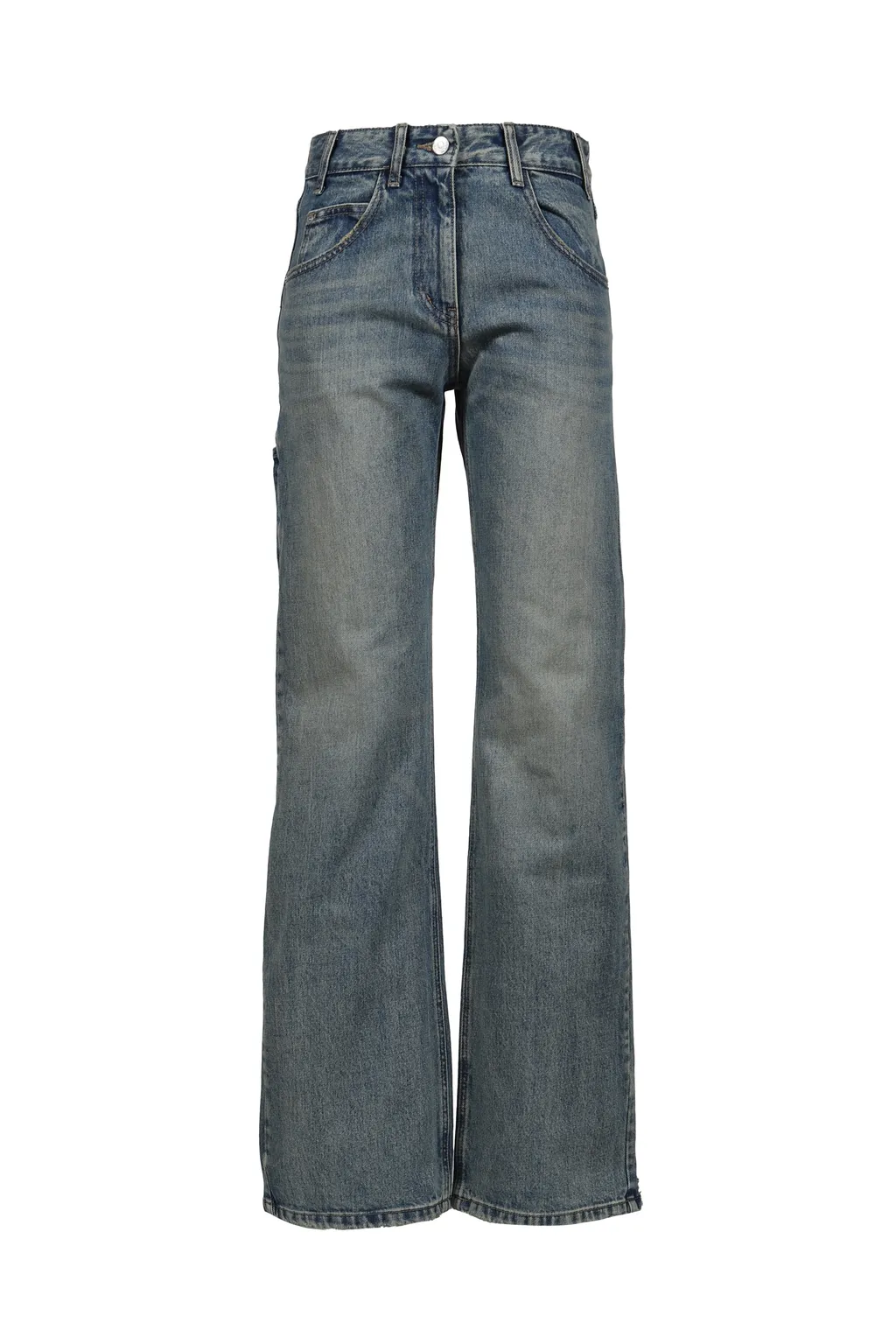 Denim Trucker Pants / Blu