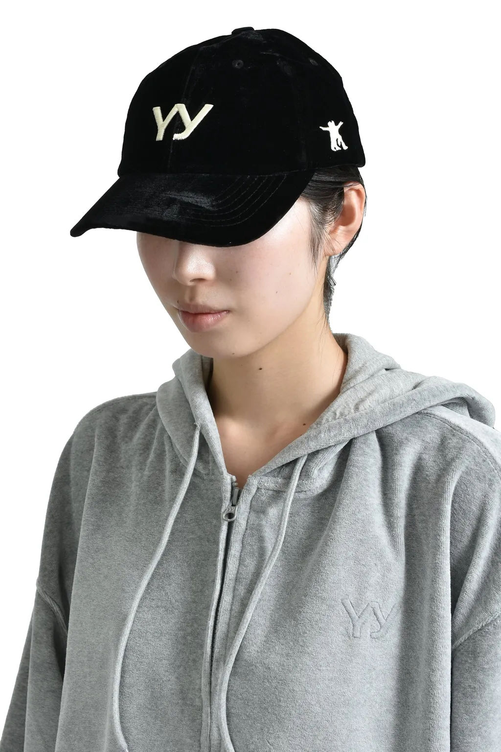Yy Velvet Ball Cap / Black