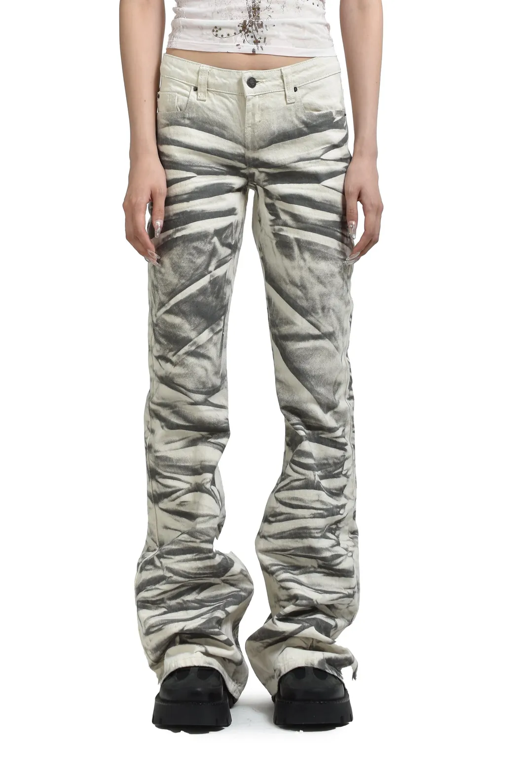 Airbrush Drift Jeans / Wht