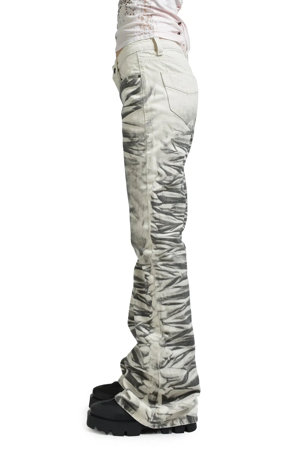 Airbrush Drift Jeans / Wht