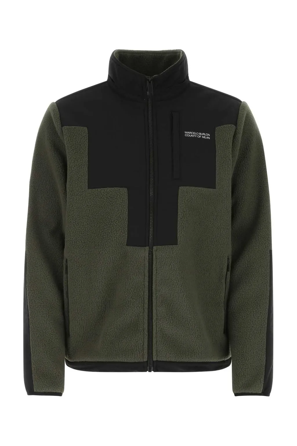 Marcelo Burlon County Of Milan High-Neck Zipped Jacket