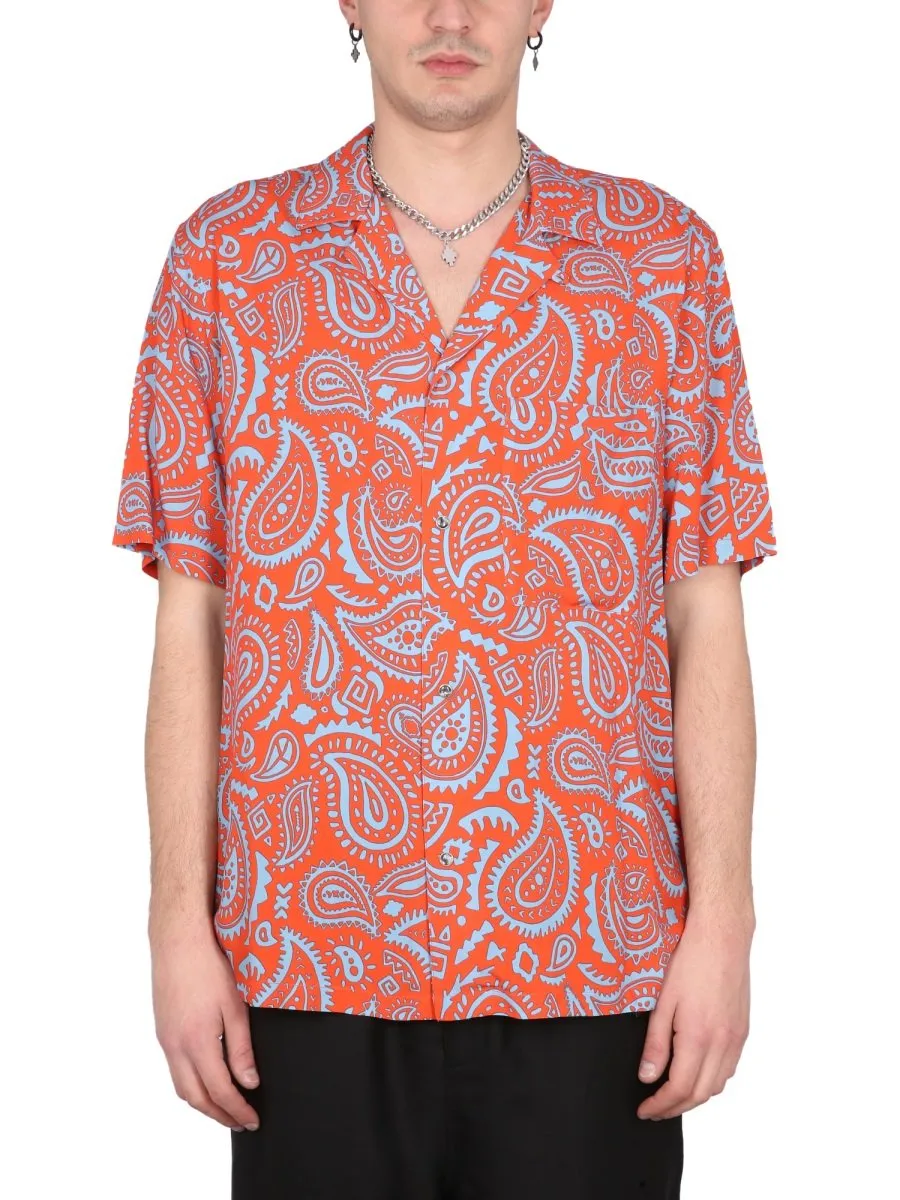 Marcelo Burlon County Of Milan Paisley Hawaii Shirt