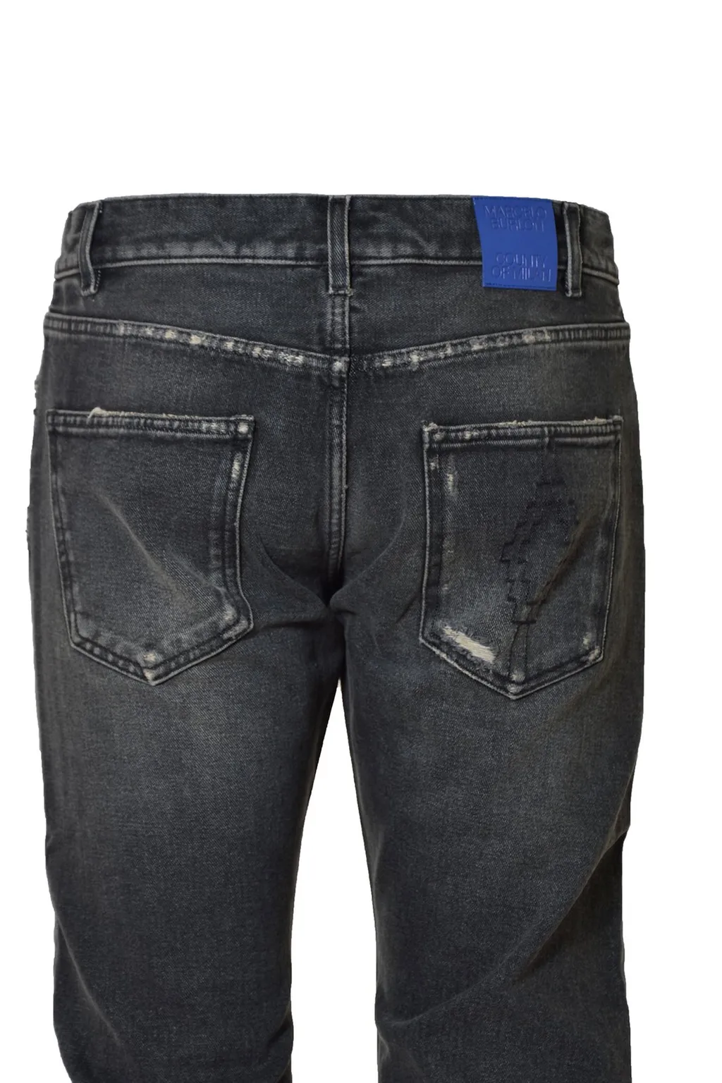 Marcelo Burlon County Of Milan Distressed Straight Leg Jeans
