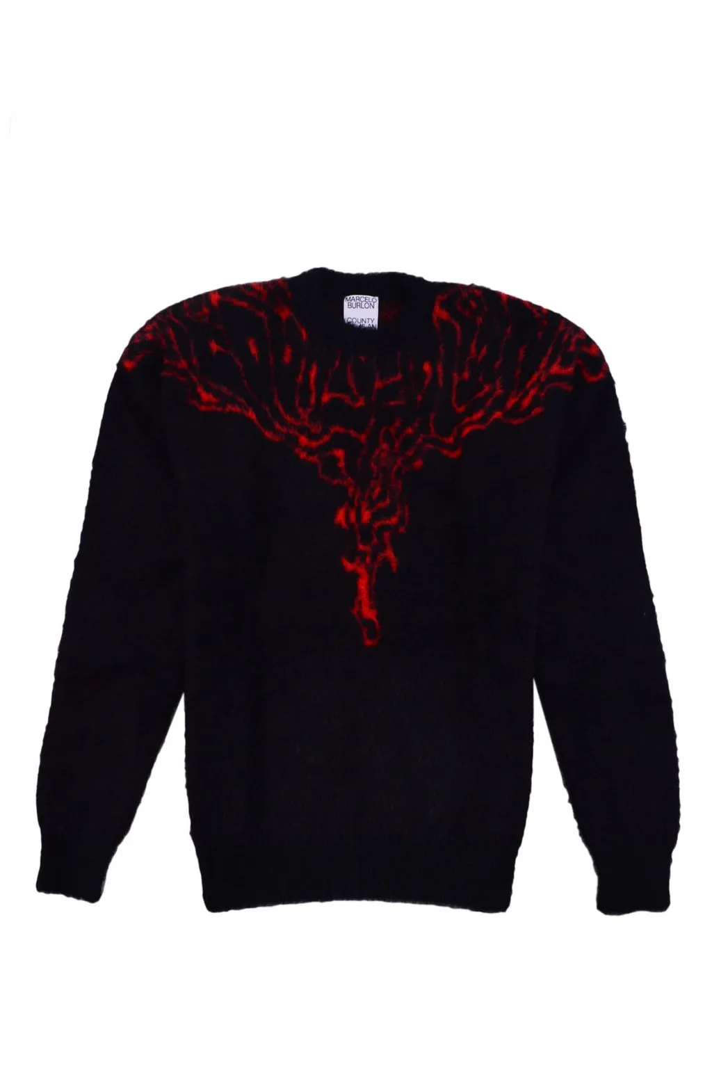 Marcelo Burlon County Of Milan Fluid Wings Crewneck Jumper
