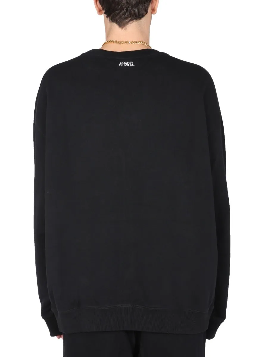 Marcelo Burlon County Of Milan Cross Crewneck Sweatshirt