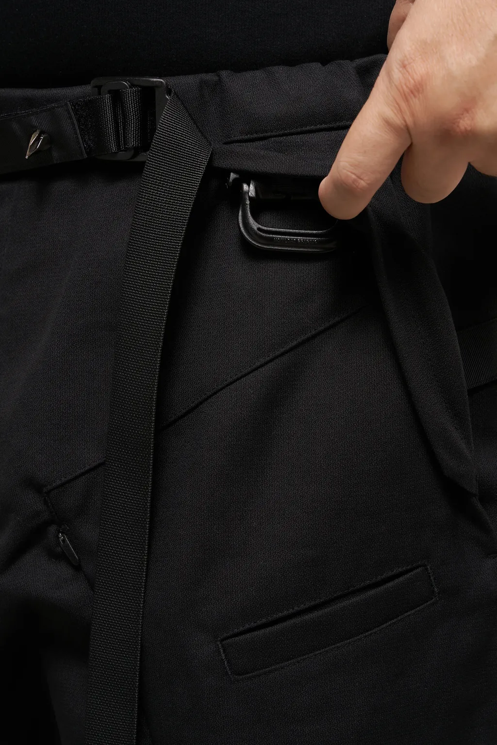 Cotton Web Belt Vent Pants Gen. 1.1 / Blk