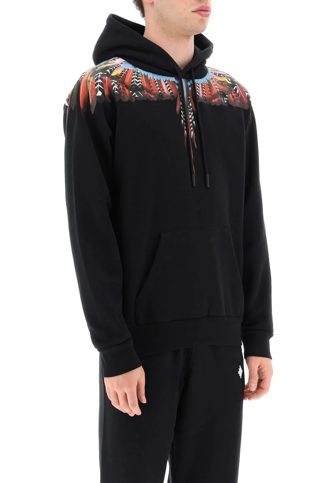 Marcelo Burlon County Of Milan Drawstring Wings Hoodie