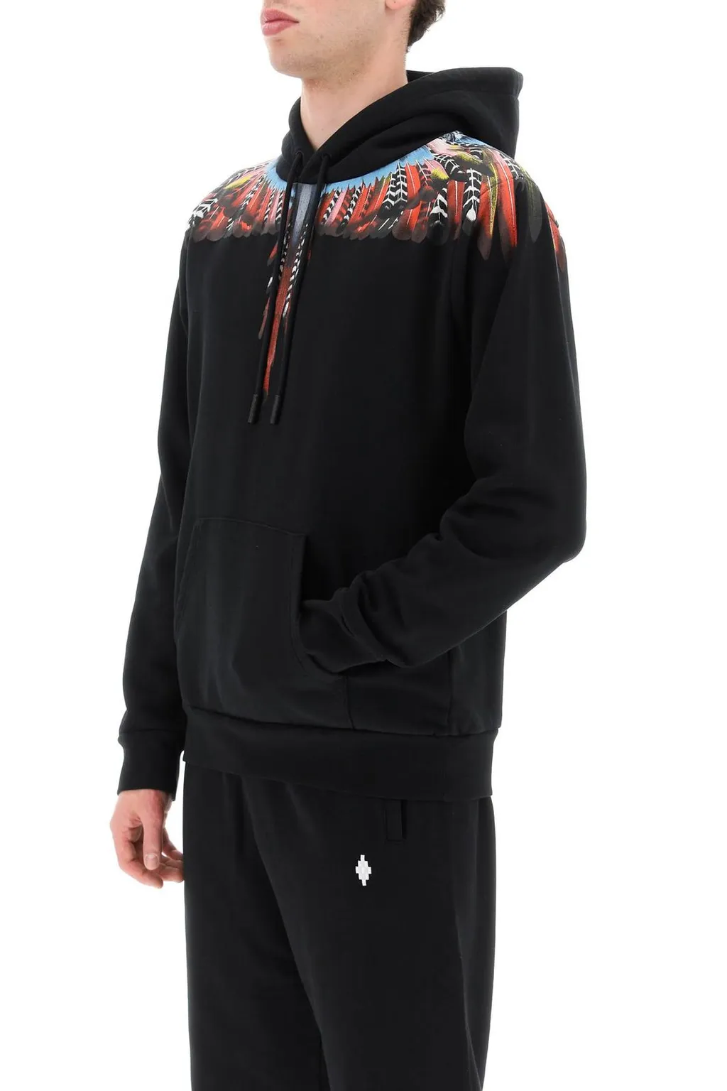 Marcelo Burlon County Of Milan Drawstring Wings Hoodie