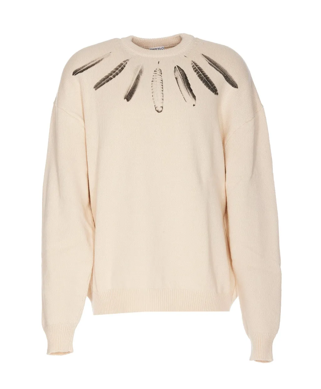 Marcelo Burlon County Of Milan Feather Printed Crewneck Sweater