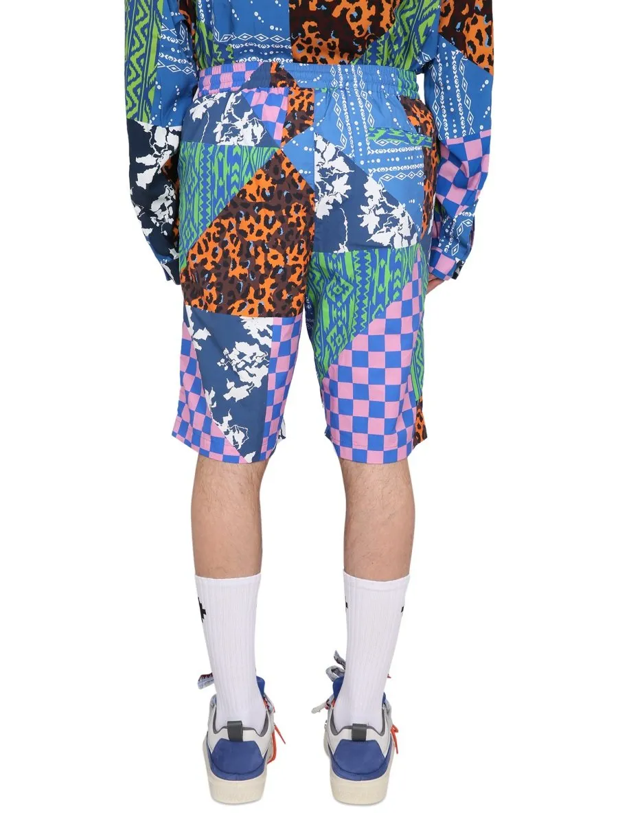 Marcelo Burlon County Of Milan Graphic Printed Shorts