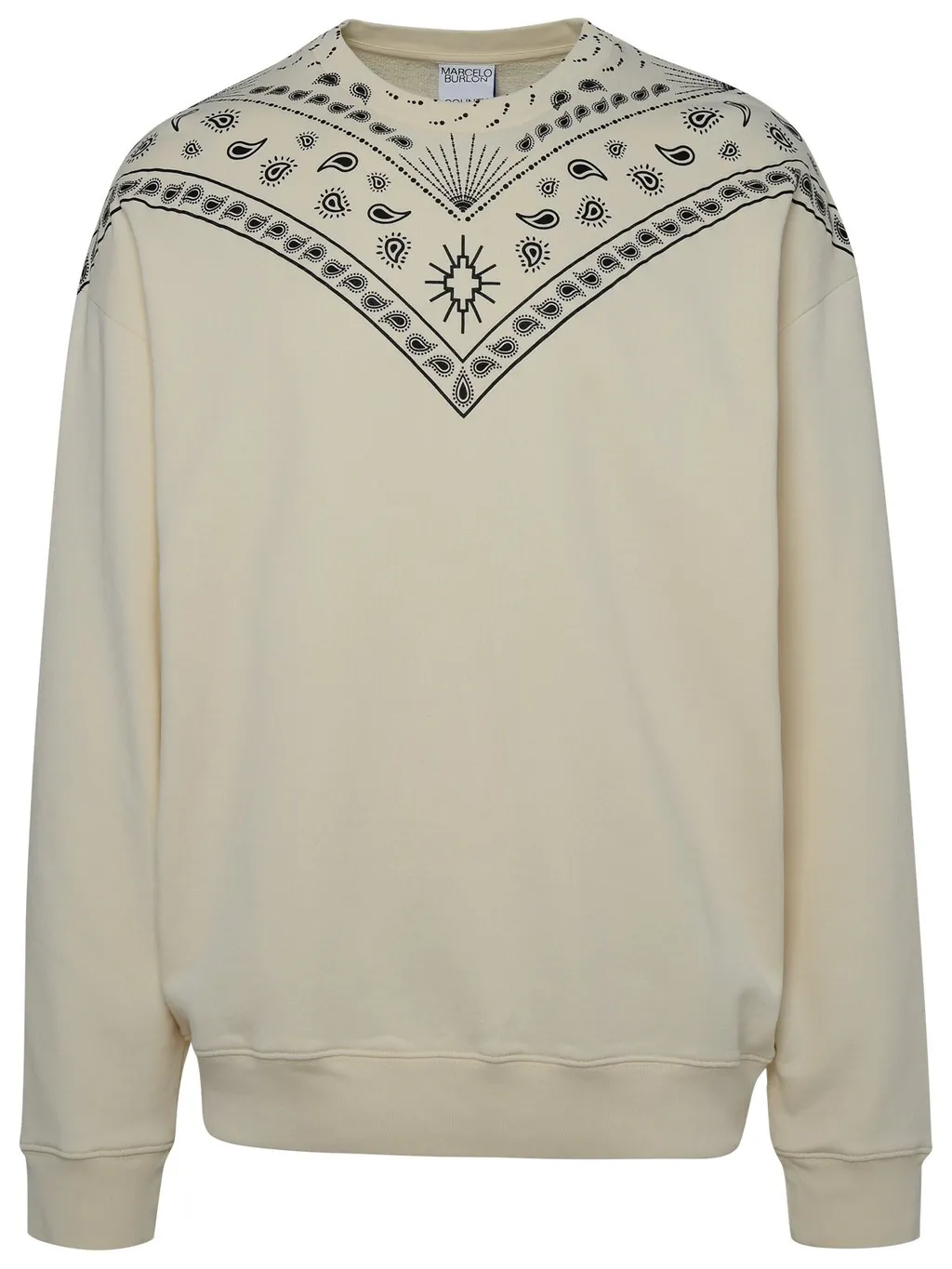 Marcelo Burlon County Of Milan Bandana-Printed Crewneck Sweatshirt