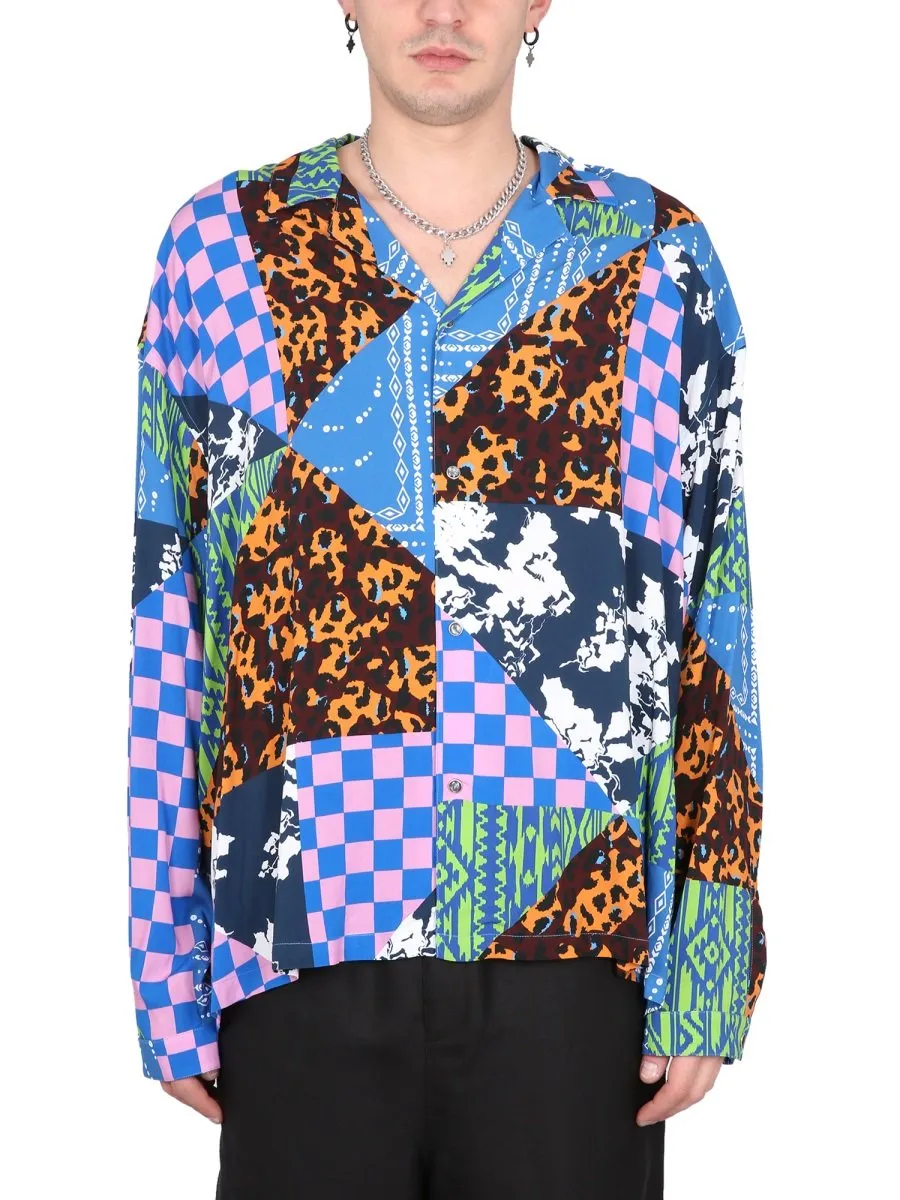Marcelo Burlon County Of Milan Hawaii Mix Match Shirt