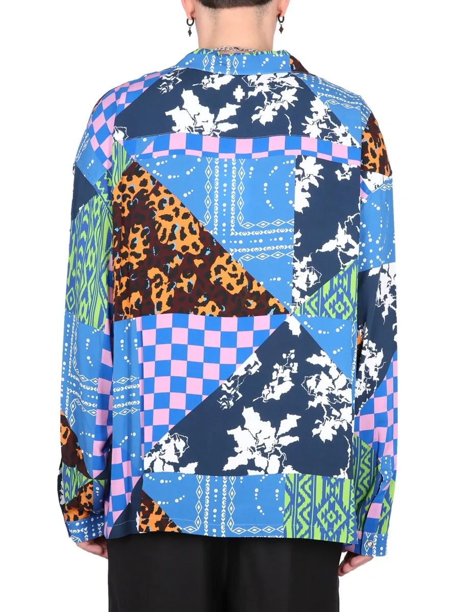 Marcelo Burlon County Of Milan Hawaii Mix Match Shirt