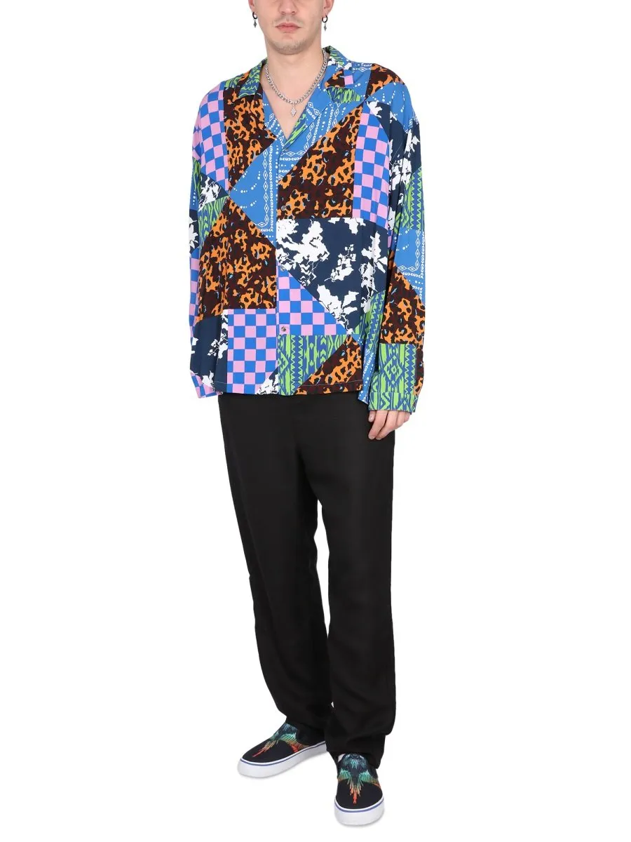 Marcelo Burlon County Of Milan Hawaii Mix Match Shirt