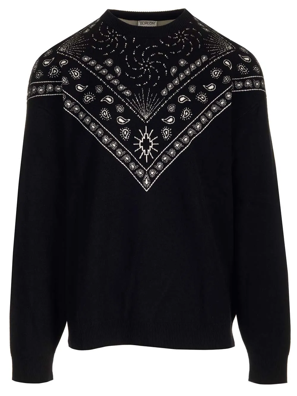 Marcelo Burlon County Of Milan Bandana-Printed Knitted Jumper