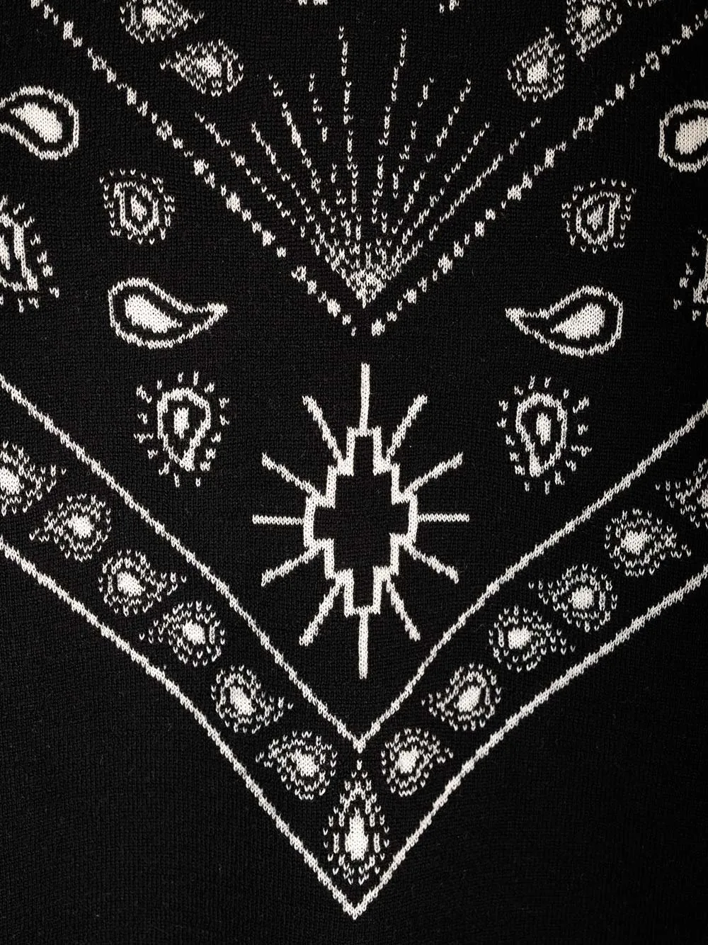Marcelo Burlon County Of Milan Bandana-Printed Knitted Jumper