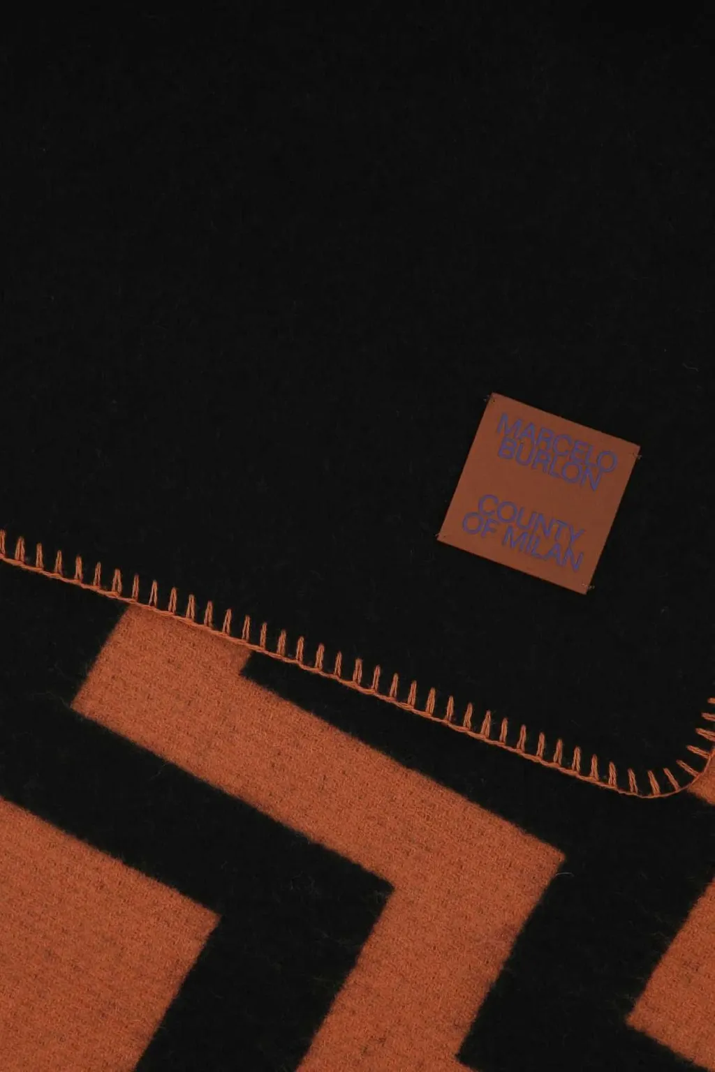 Marcelo Burlon County Of Milan Logo Detailed Blanket