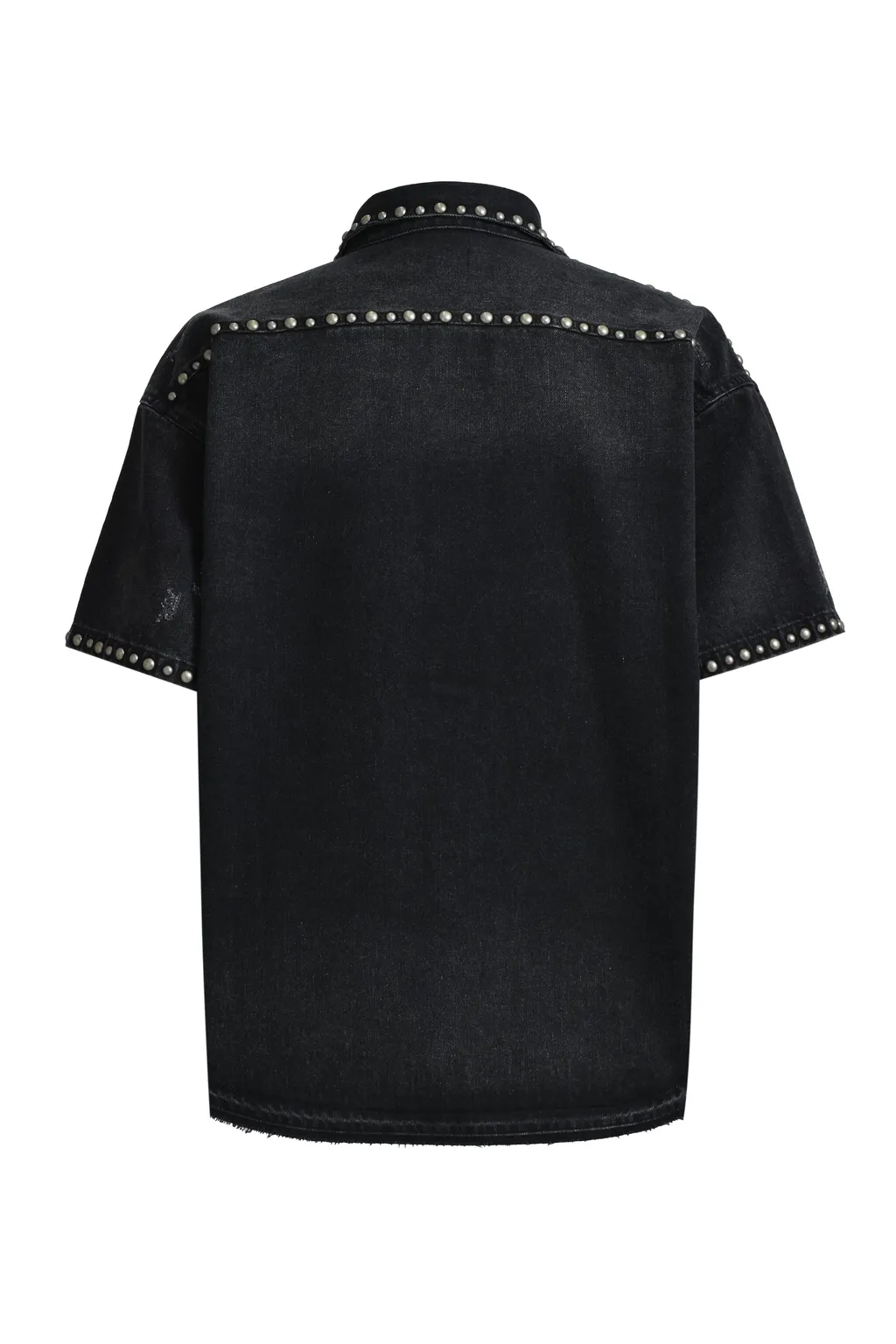Suicide Studs Denim Shirt / Blk