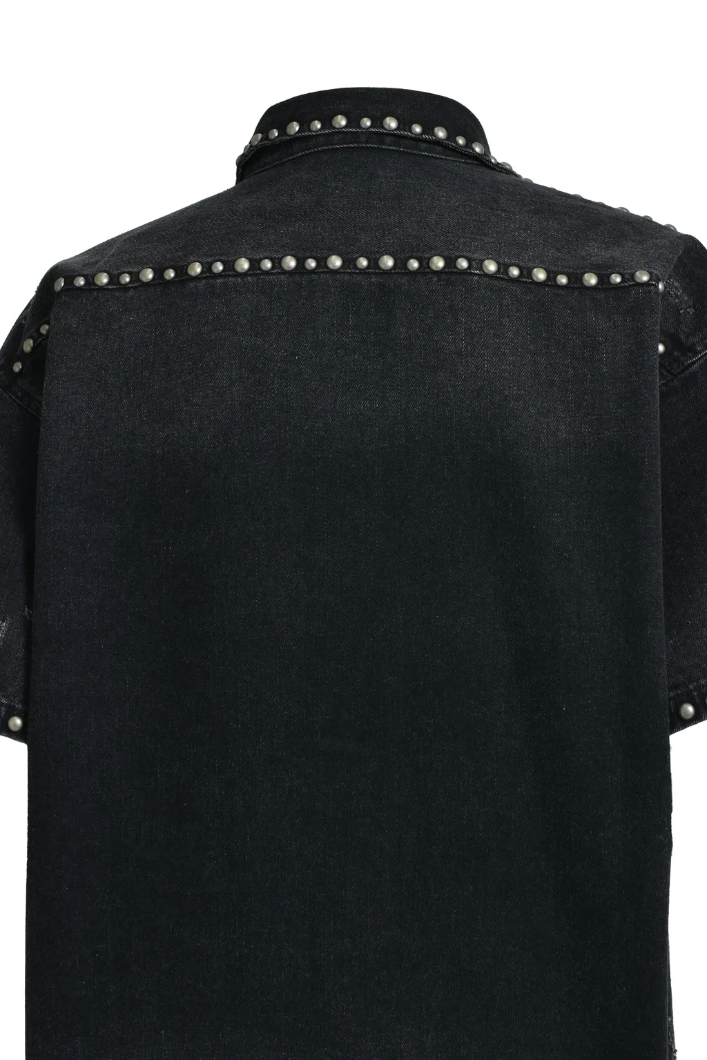 Suicide Studs Denim Shirt / Blk