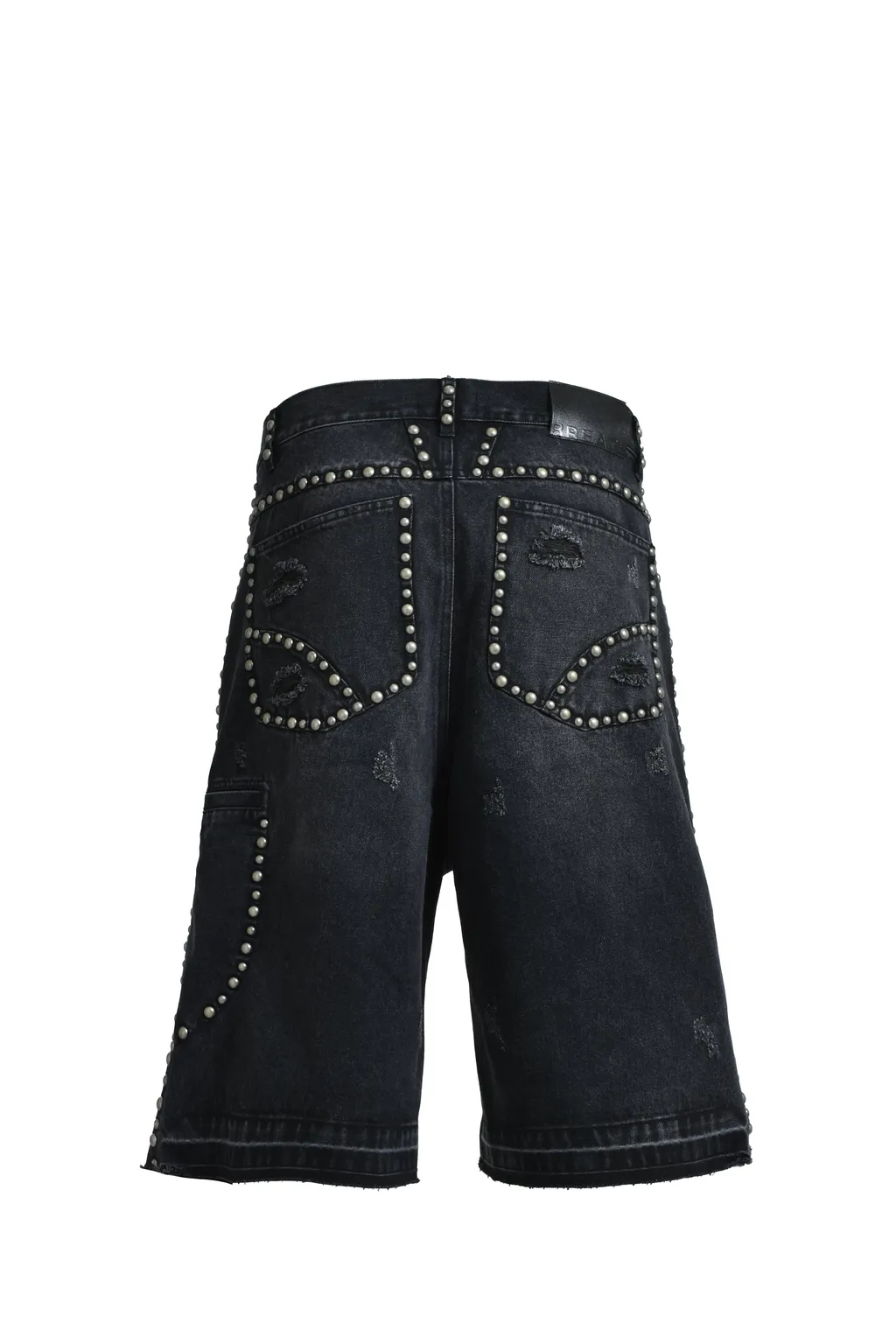 Suicide Studs Denim Shorts / Blk