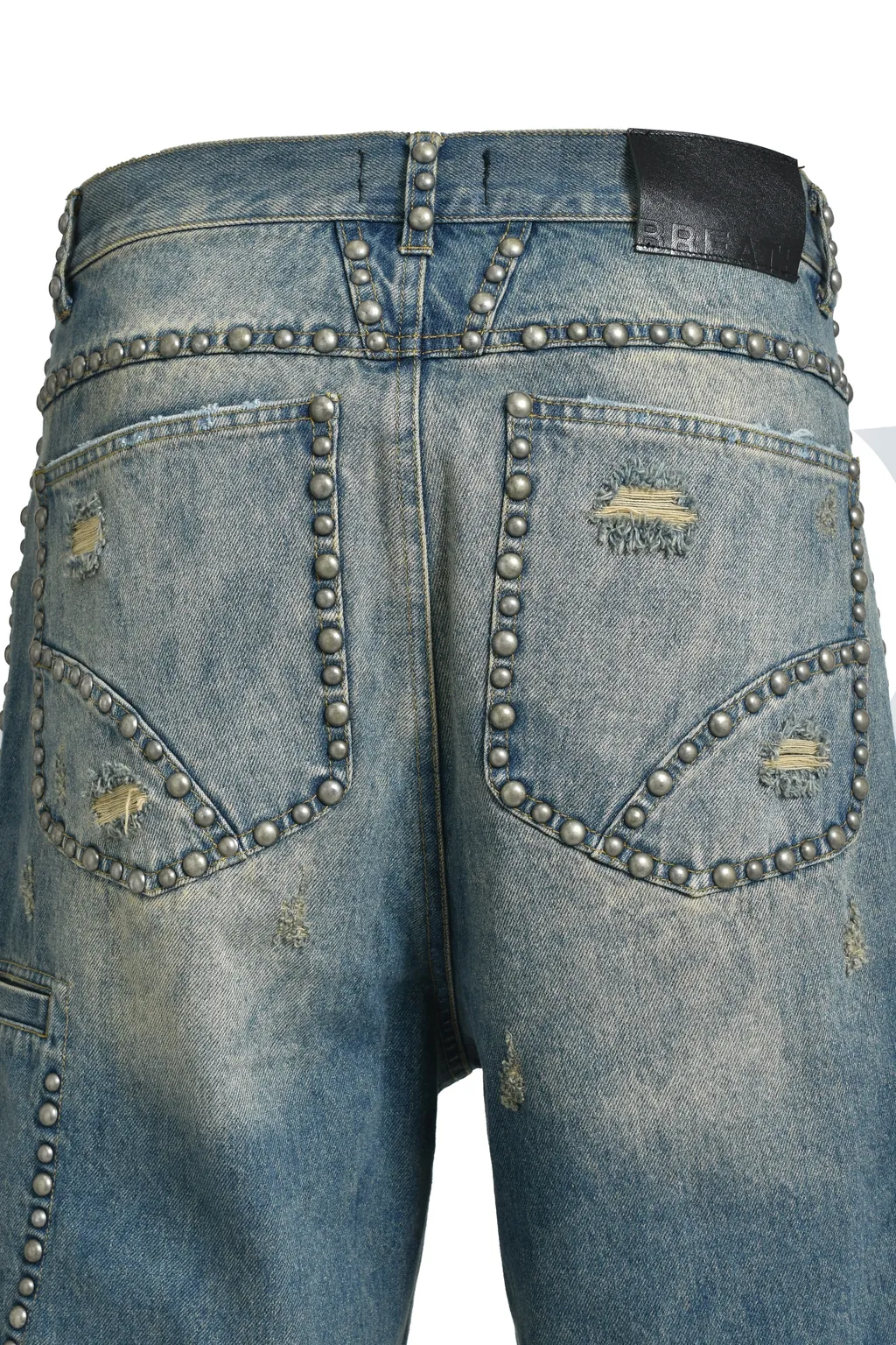 Suicide Studs Denim Shorts / Ind