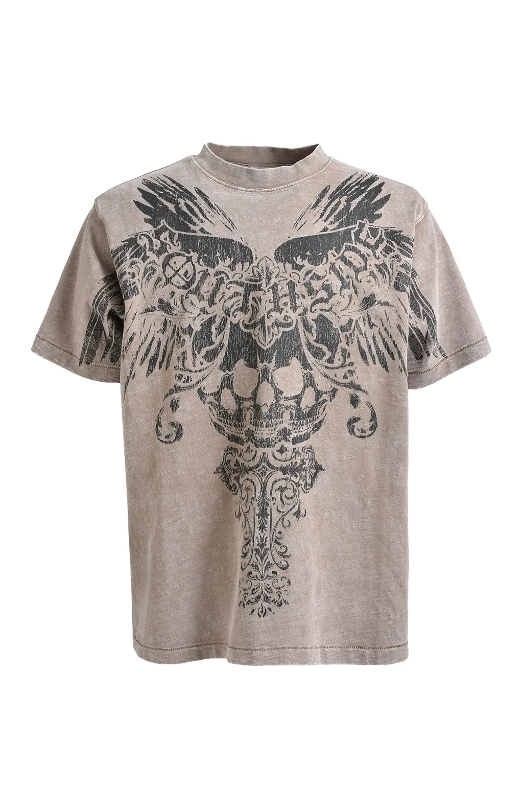 Skull Wing Logo Tee / Dust