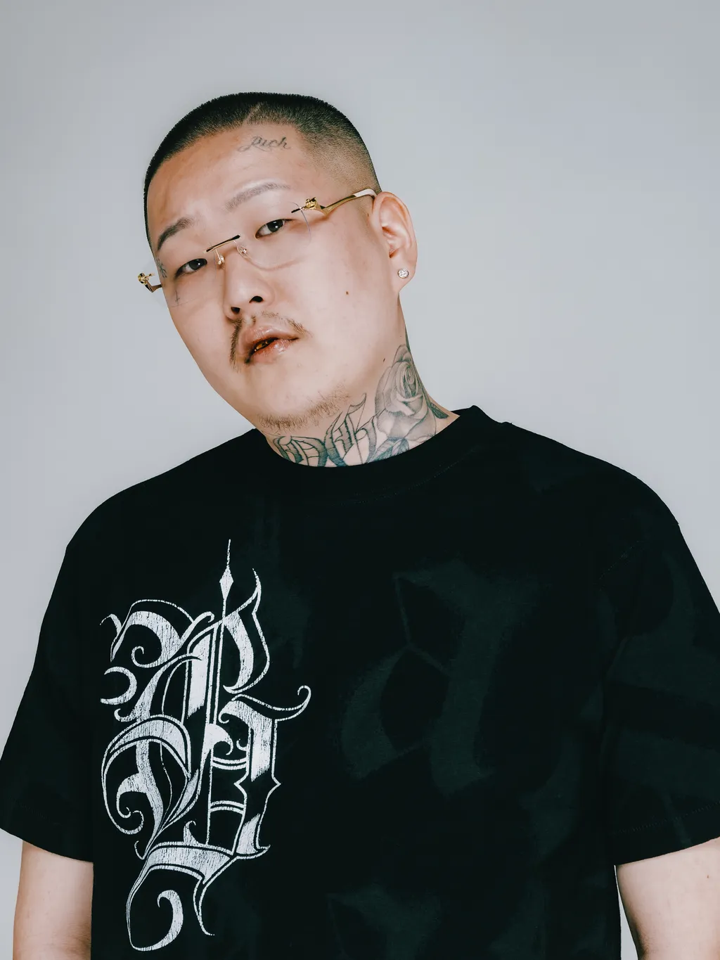 Suicide Black Letterd Logo Tee / Blk