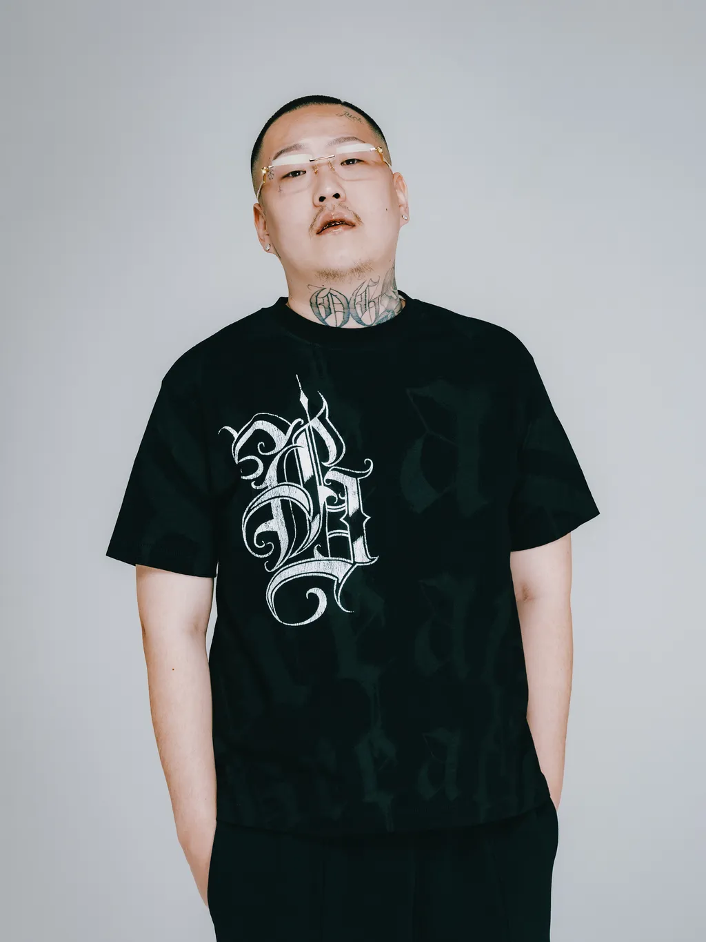 Suicide Black Letterd Logo Tee / Blk