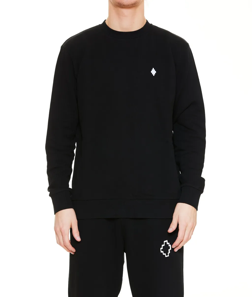 Marcelo Burlon County Of Milan Logo Embroidered Crewneck Sweatshirt