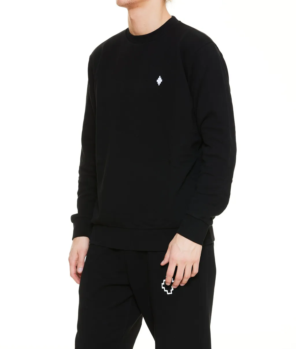Marcelo Burlon County Of Milan Logo Embroidered Crewneck Sweatshirt