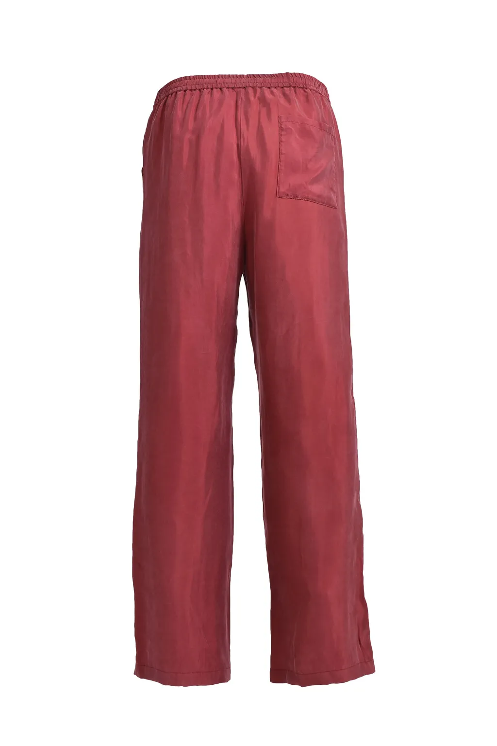 Script Logo Satin Pants / Wine